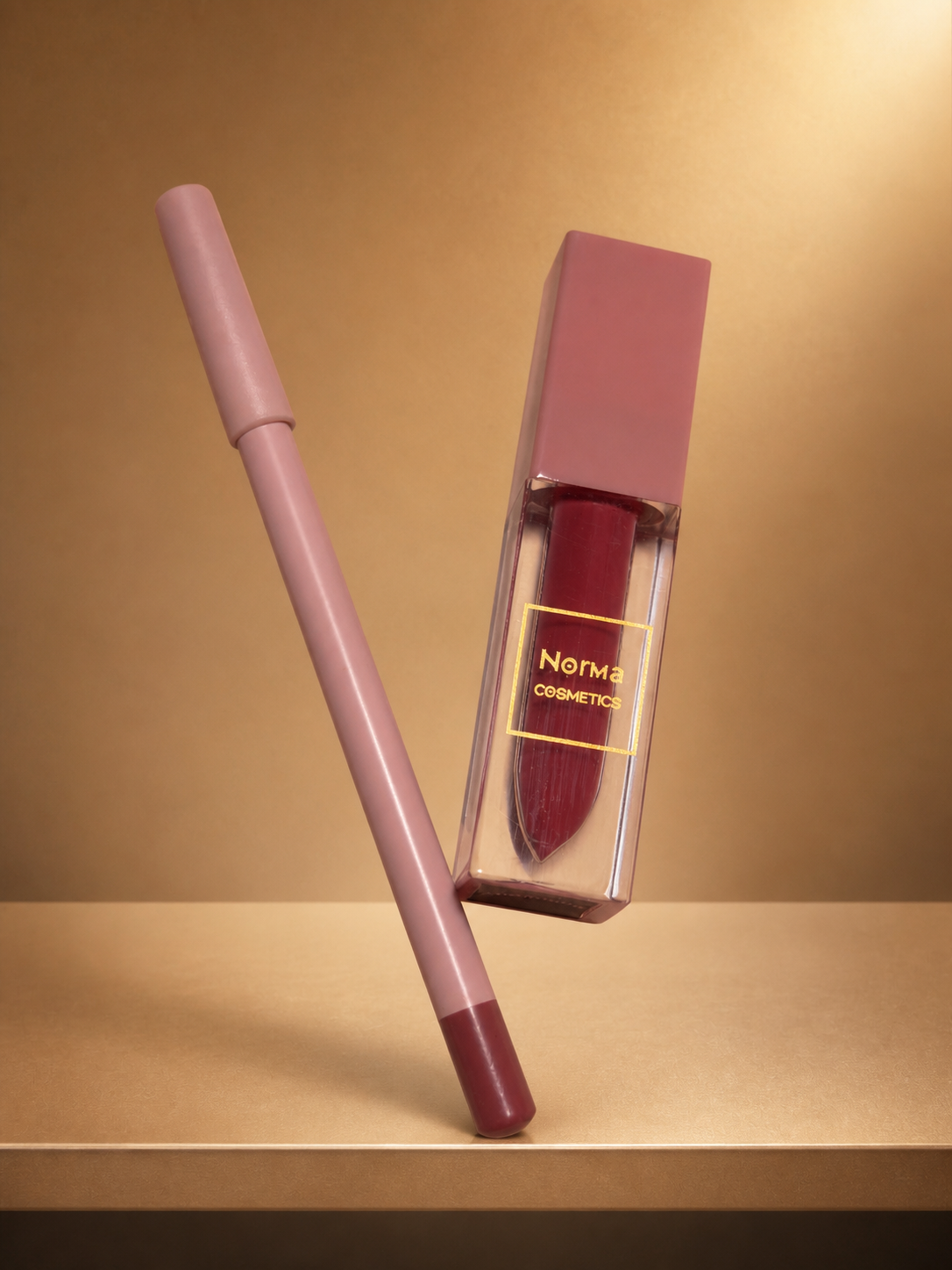 Lipstick matte and lip liner color description is sheimaris