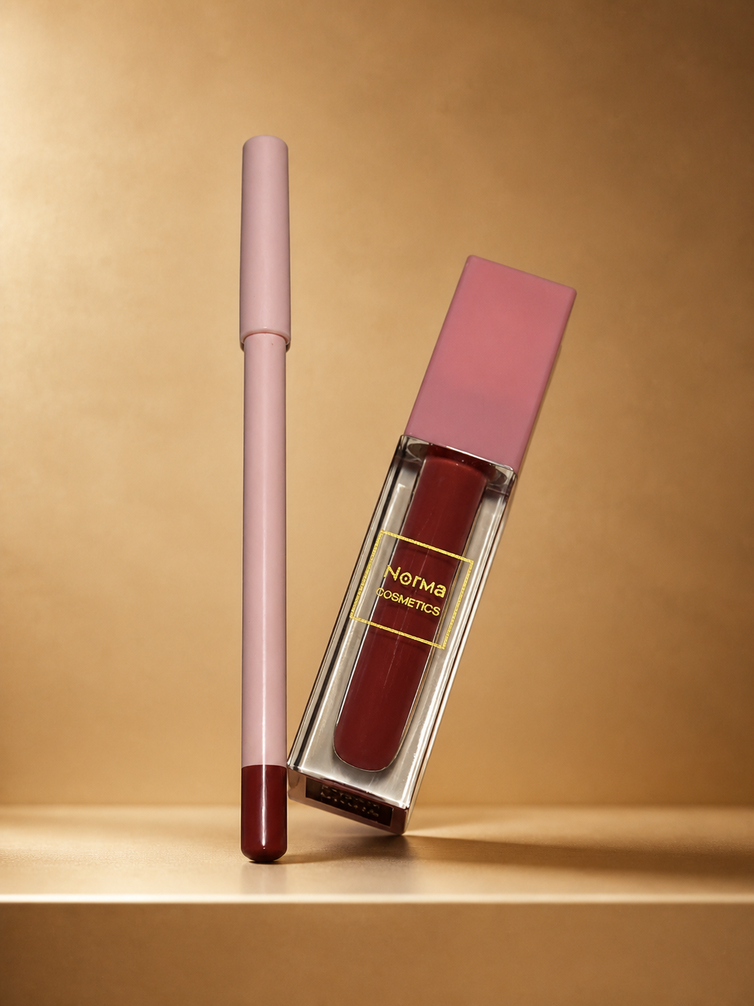 Lipstick matte and lip liner color liner color description Rosa Maria